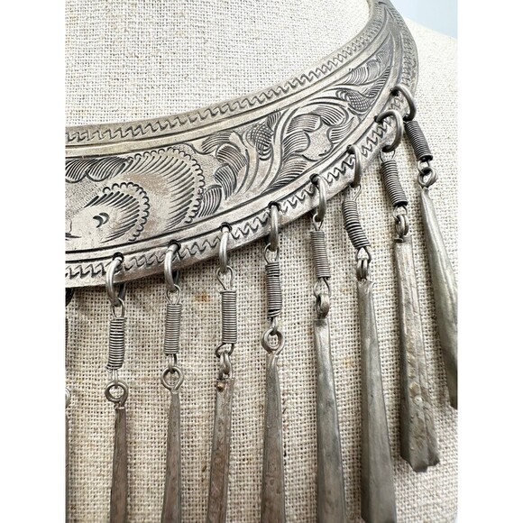 Thailand Hill tribe collar bib choker necklace - Picture 5 of 7